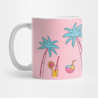 Beach day palm trees Mug